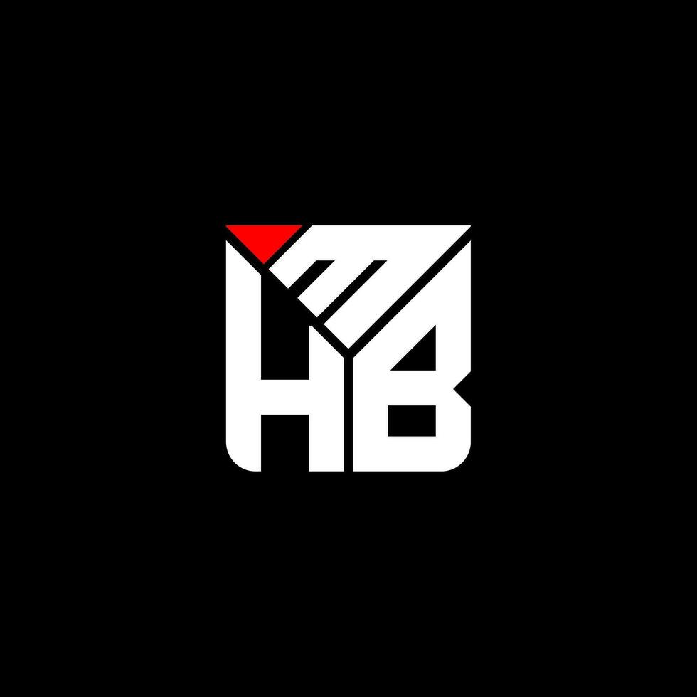 mhb brief logo vector ontwerp, mhb gemakkelijk en modern logo. mhb luxueus alfabet ontwerp