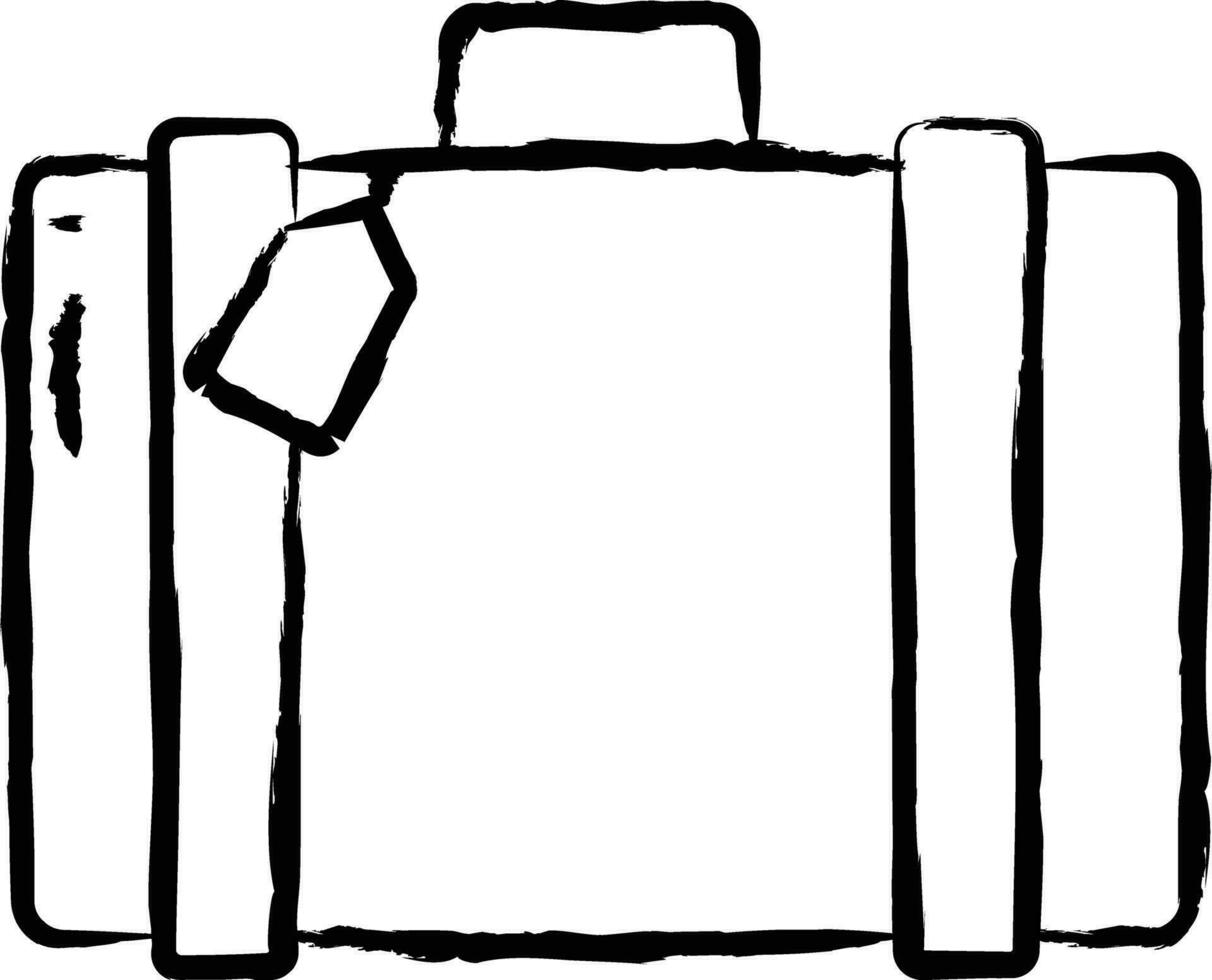 bagage hand- getrokken vector illustratie