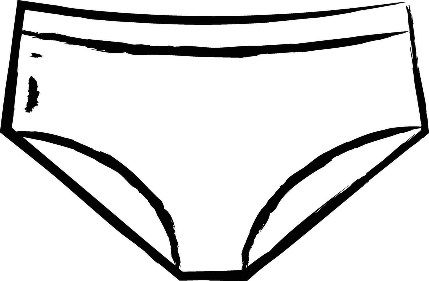 vrouw ondergoed hand- getrokken vector illustratie