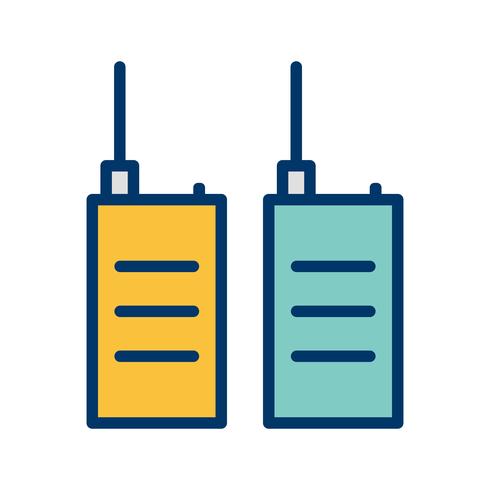 walkie talkie vector pictogram