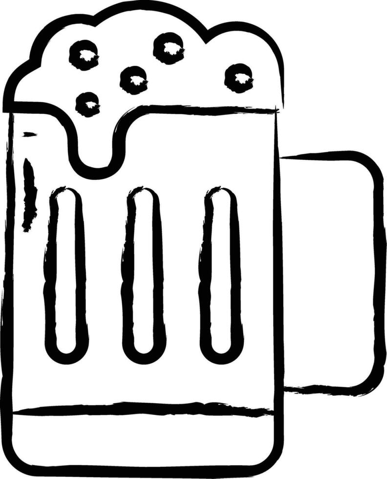 bier hand- getrokken vector illustratie