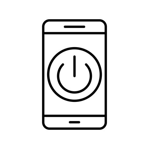 Uitgeschakeld Vectorpictogram mobiele applicatie vector