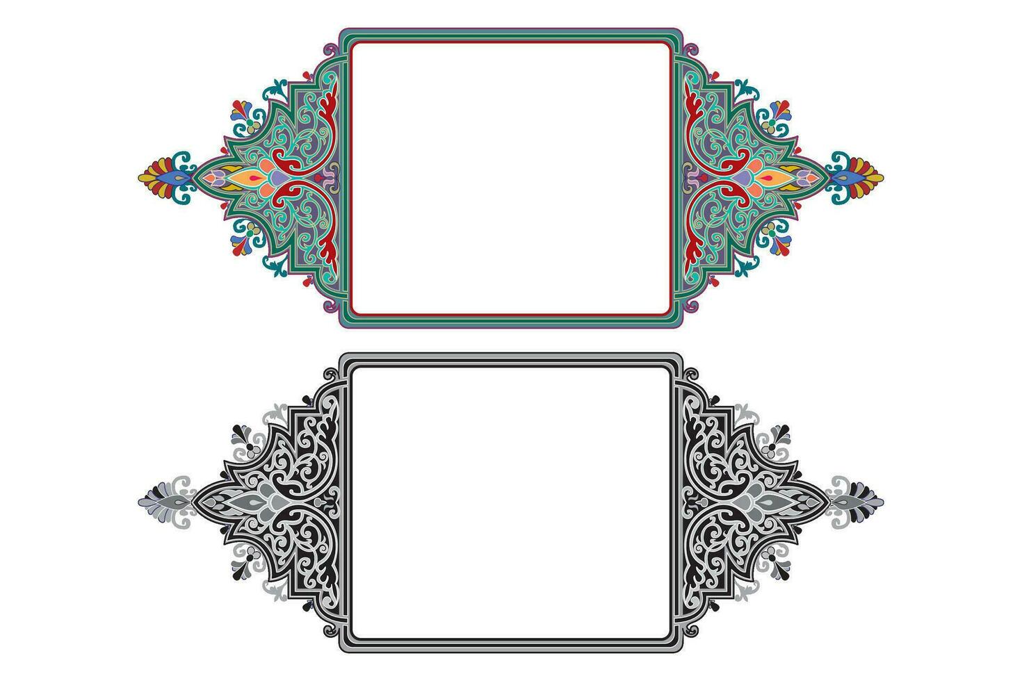 wijnoogst bloemen klassiek kalligrafische retro vignet rol kaders sier- ontwerp elementen zwart reeks geïsoleerd vector