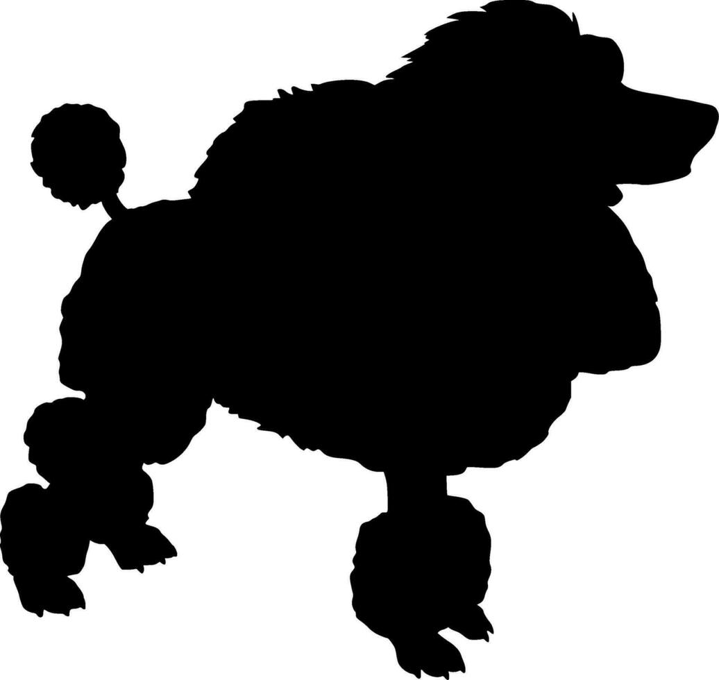 hond silhouet vector Aan wit achtergrond