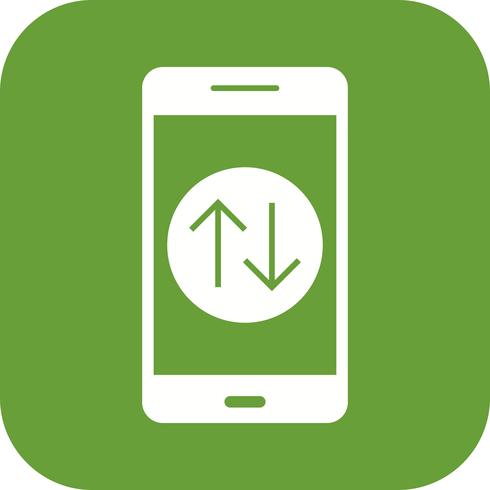 Dataverbinding Mobiele applicatie Vector Icon