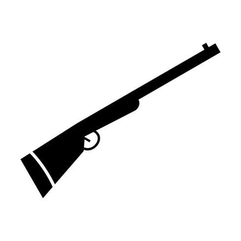 jachtgeweer vector pictogram