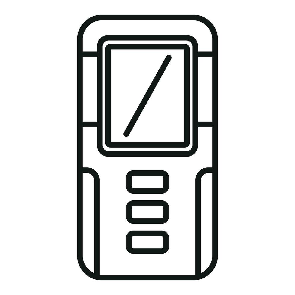 industrieel laser meter icoon schets vector. scanner gereedschap vector