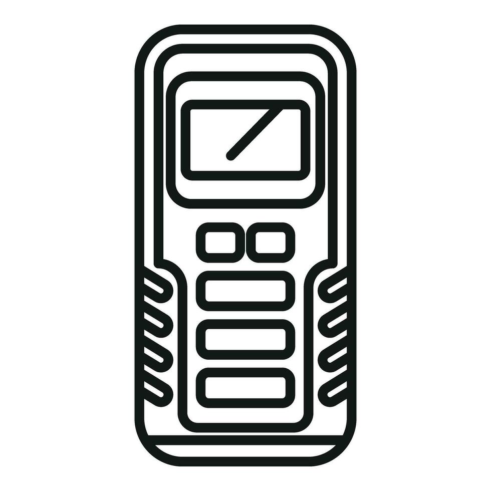 scanner laser meter icoon schets vector. elektrisch apparaat vector