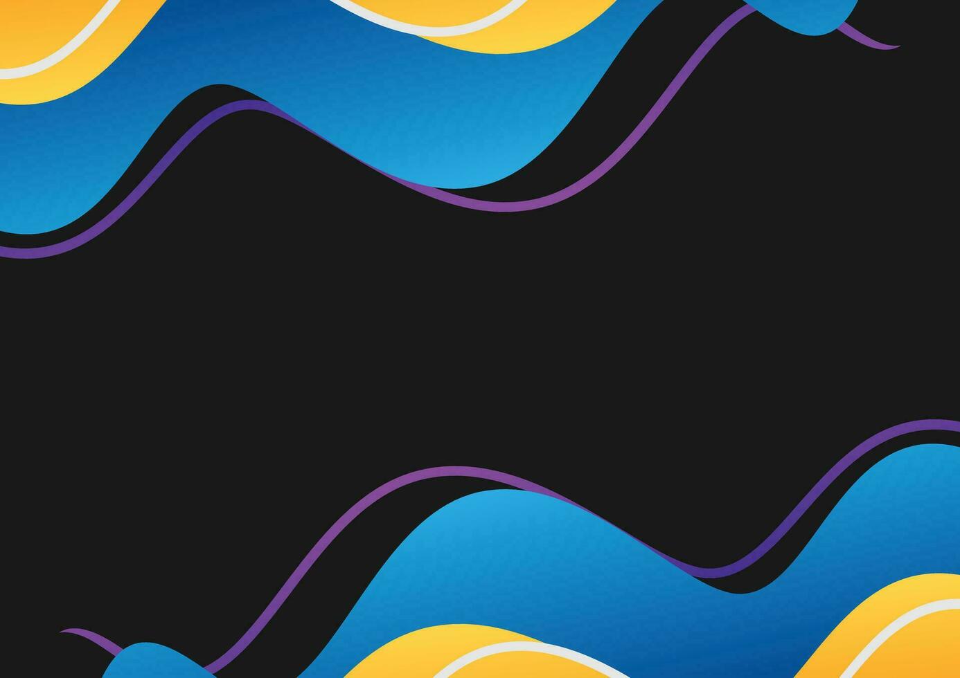 abstract elegant blauw en oranje Golf achtergrond vector