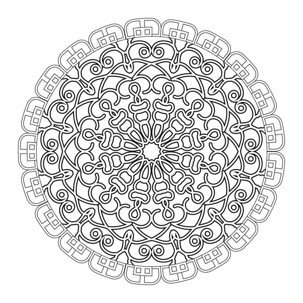 textuur papier gesneden Indiase mandala vector