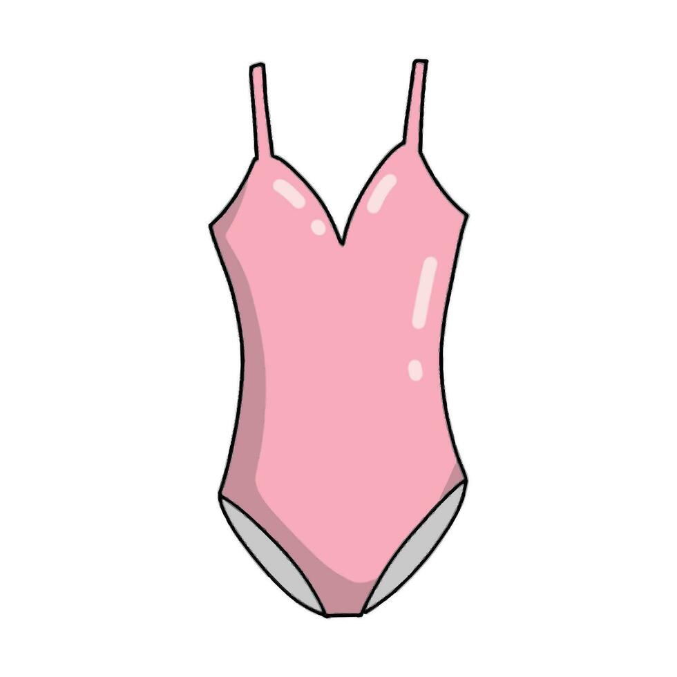 roze zwempak. geïsoleerd zomer element vector