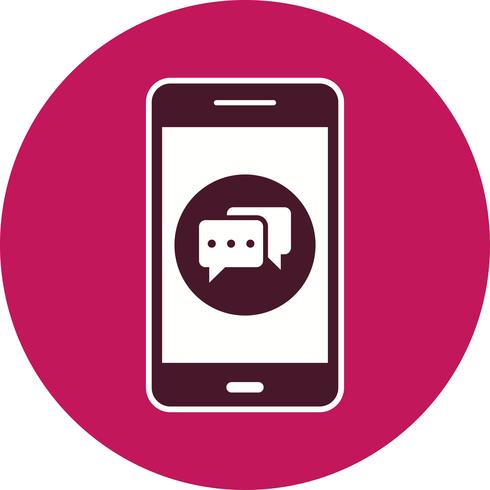 Gesprek Mobiele applicatie Vector Icon