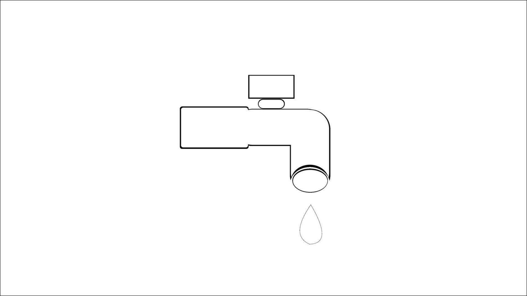 beeld van een water kraan vector icoon