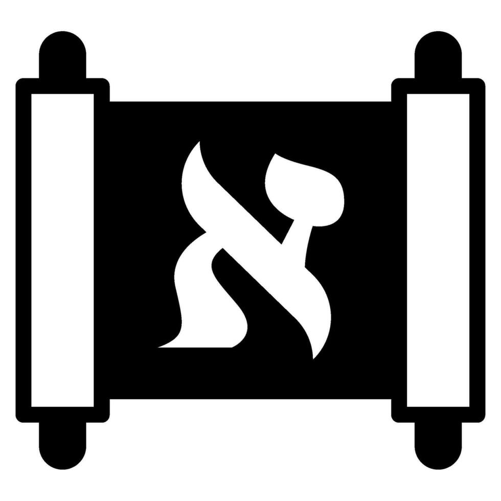 Hebreeuws brieven illustratie pictogrammen voor web, app, infografisch, enz vector