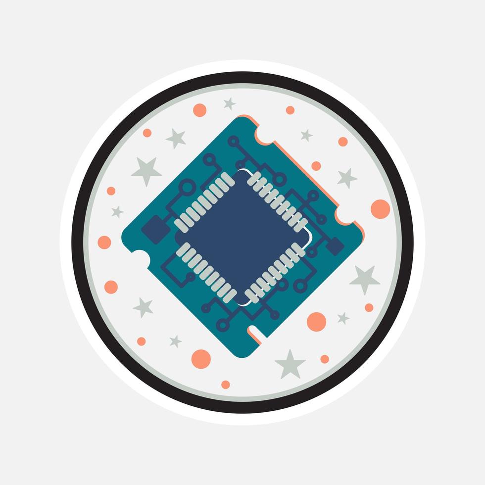 computer processor chip vector