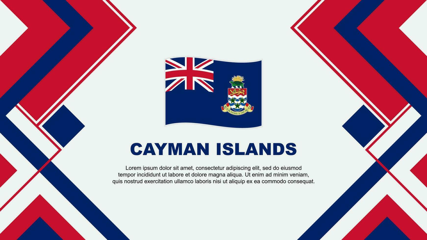 kaaiman eilanden vlag abstract achtergrond ontwerp sjabloon. kaaiman eilanden onafhankelijkheid dag banier behang vector illustratie. kaaiman eilanden banier