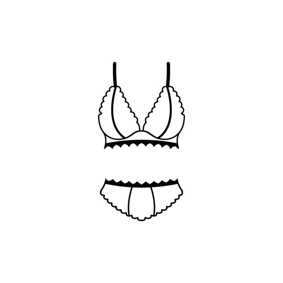 lingerie icoon ontwerp vector