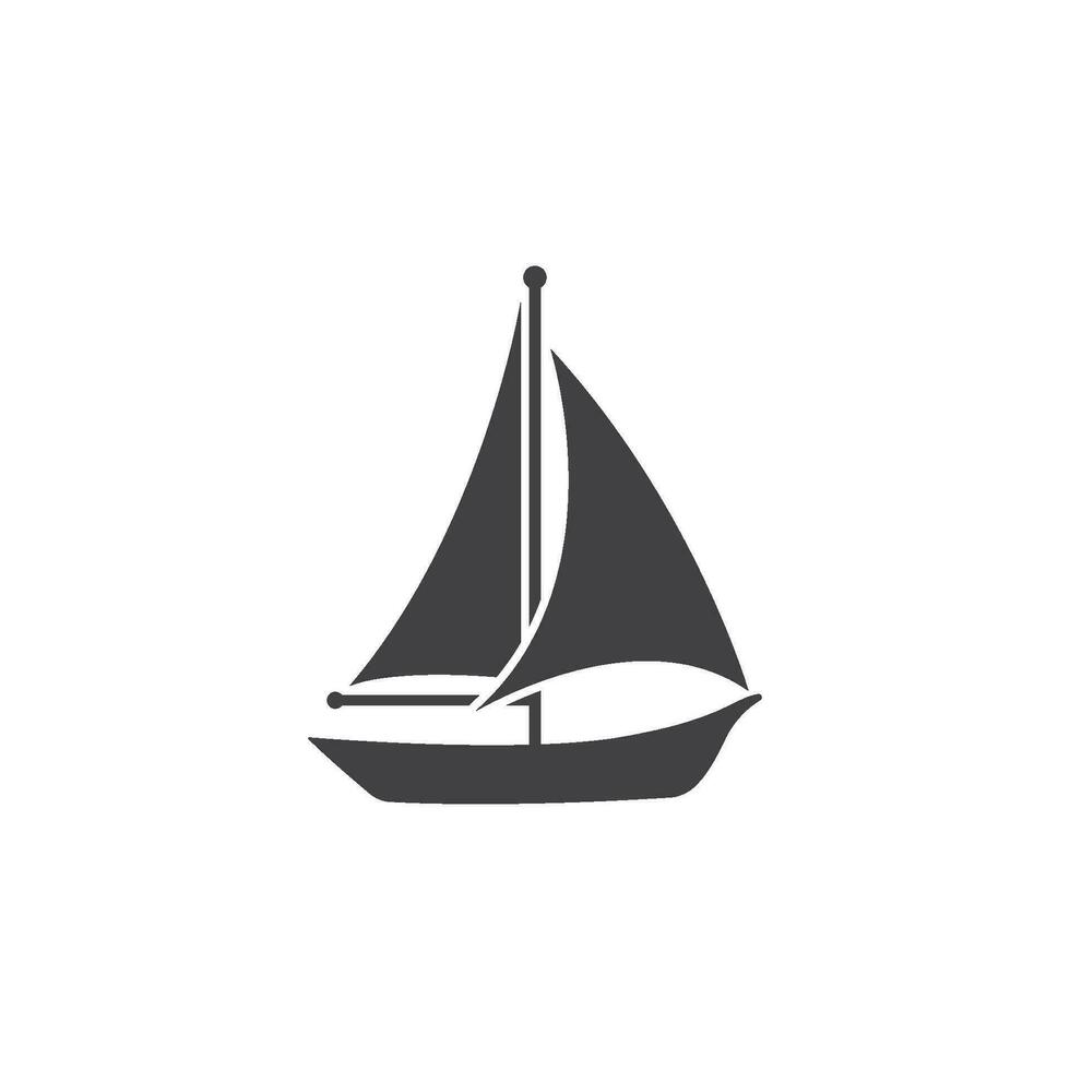 zeilboot icoon ontwerp vector