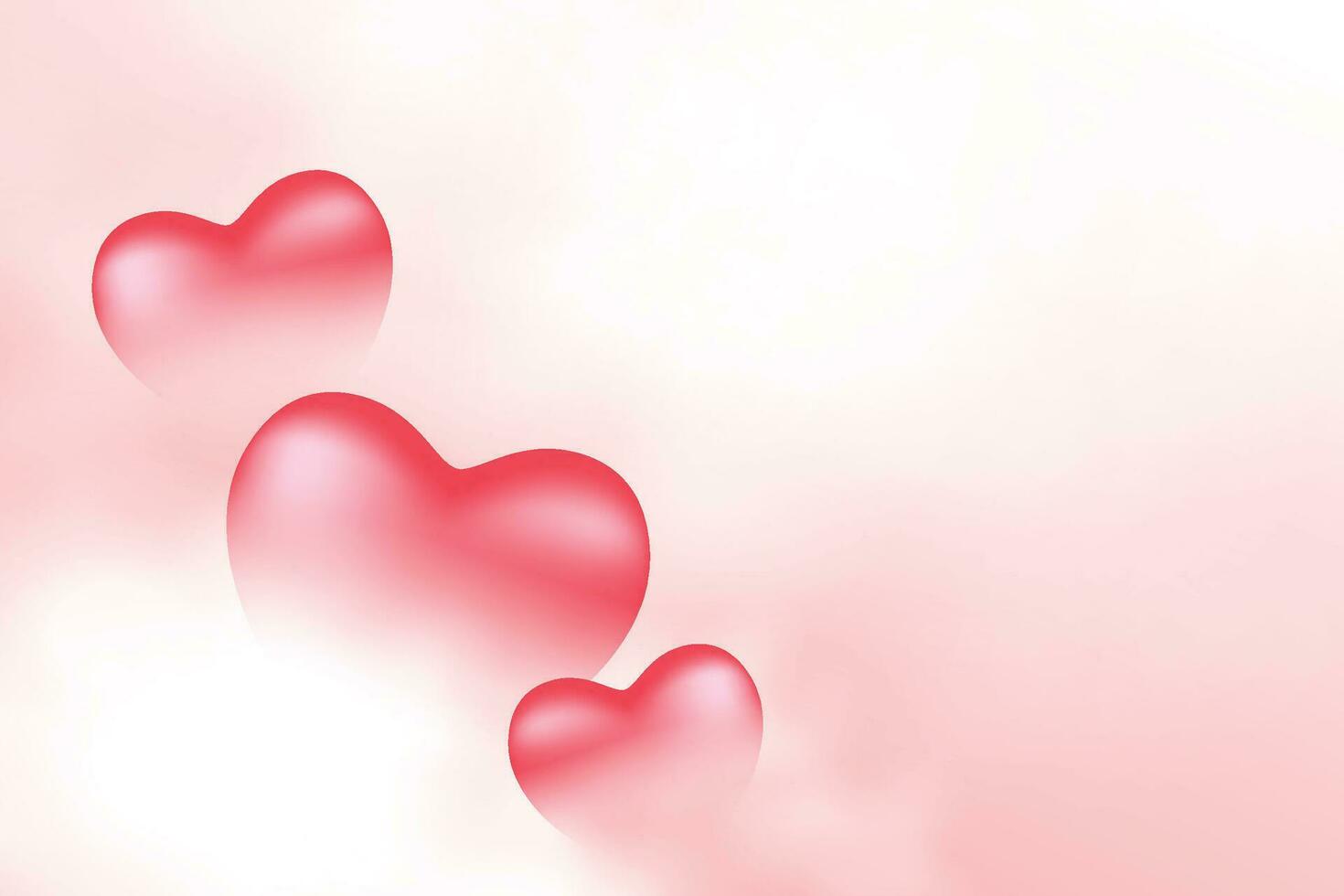valentijnsdag dag kalligrafische groet in hart vormig gouden kader Aan een rood vloeistof golven achtergrond. vector