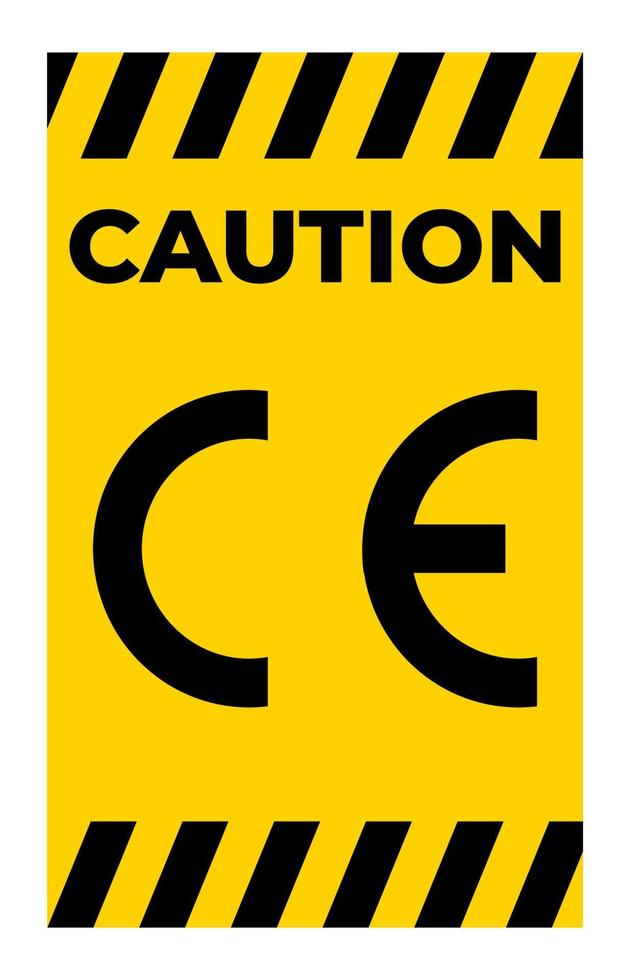 CE mark symbool teken, vector illustratie, isoleren op witte achtergrond label .eps10