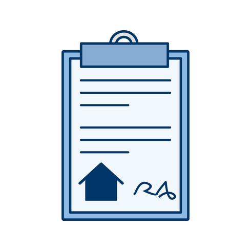 Huis document Vector pictogram