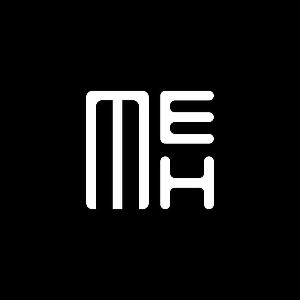 meh brief logo vector ontwerp, meh gemakkelijk en modern logo. meh luxueus alfabet ontwerp