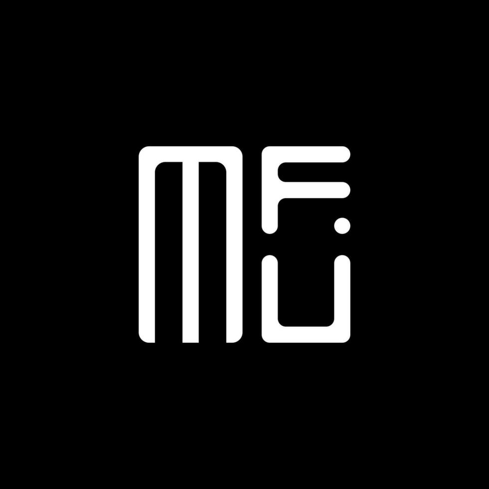 mfu brief logo vector ontwerp, mfu gemakkelijk en modern logo. mfu luxueus alfabet ontwerp