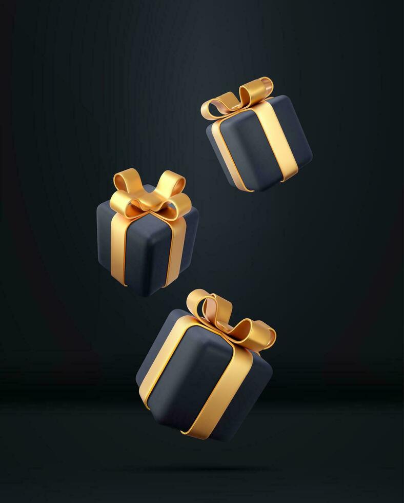 3d wit geschenk dozen vector