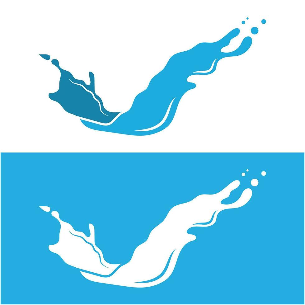 plons water logo vector icoon illustratie ontwerp