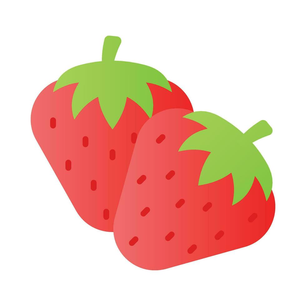 nemen een kijken Bij deze prachtig ontworpen icoon van aardbei, modern ontwerp stijl vector