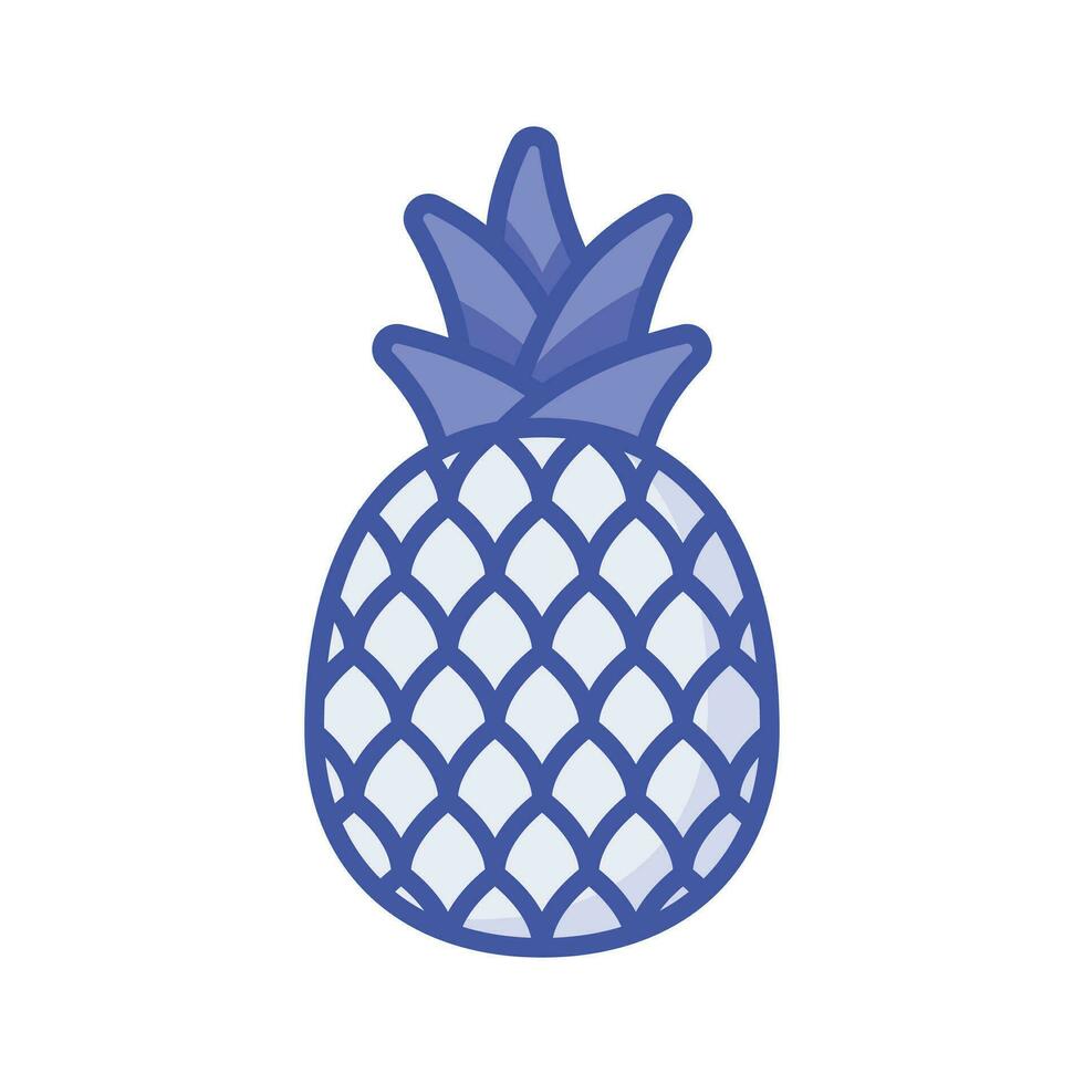 modieus icoon van ananas, gezond fruit, natuurlijk voedsel vector