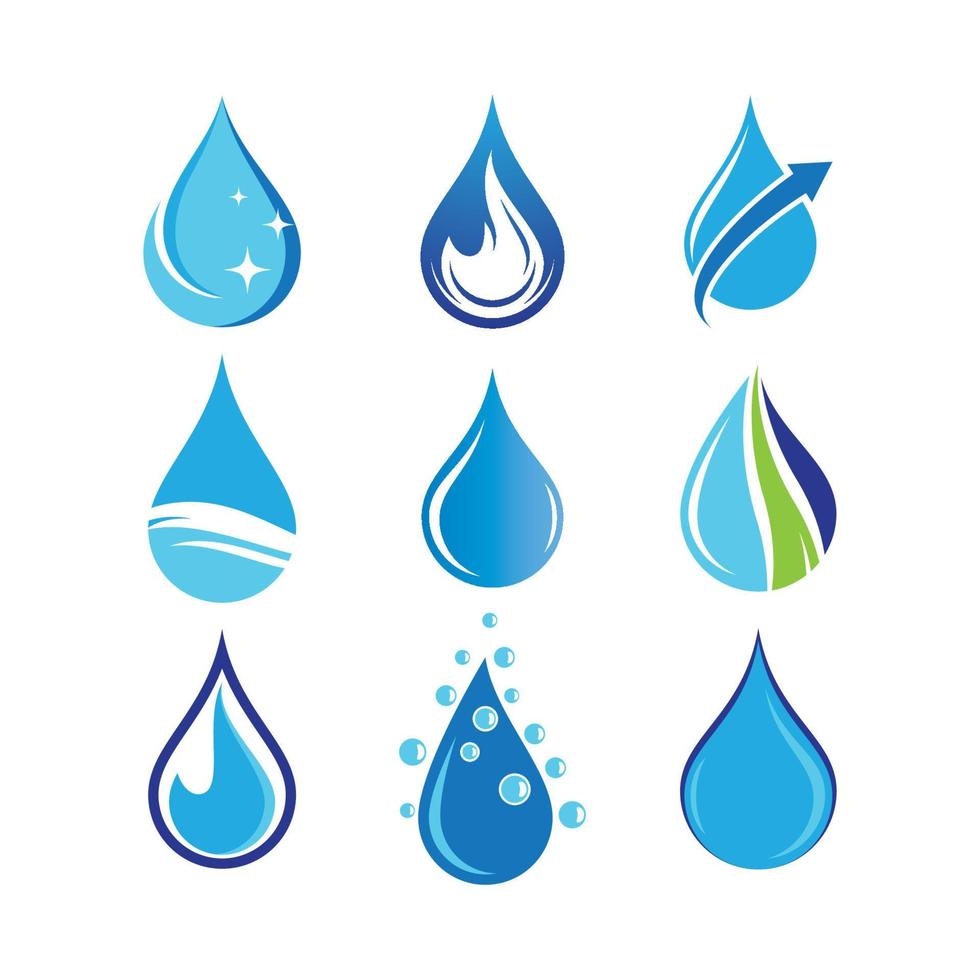 waterdruppel logo afbeeldingen vector