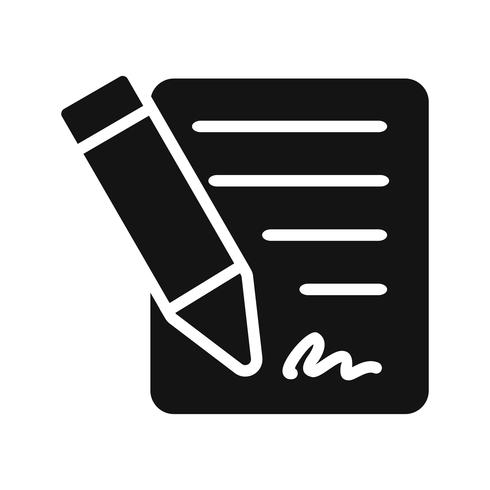 contract vector pictogram