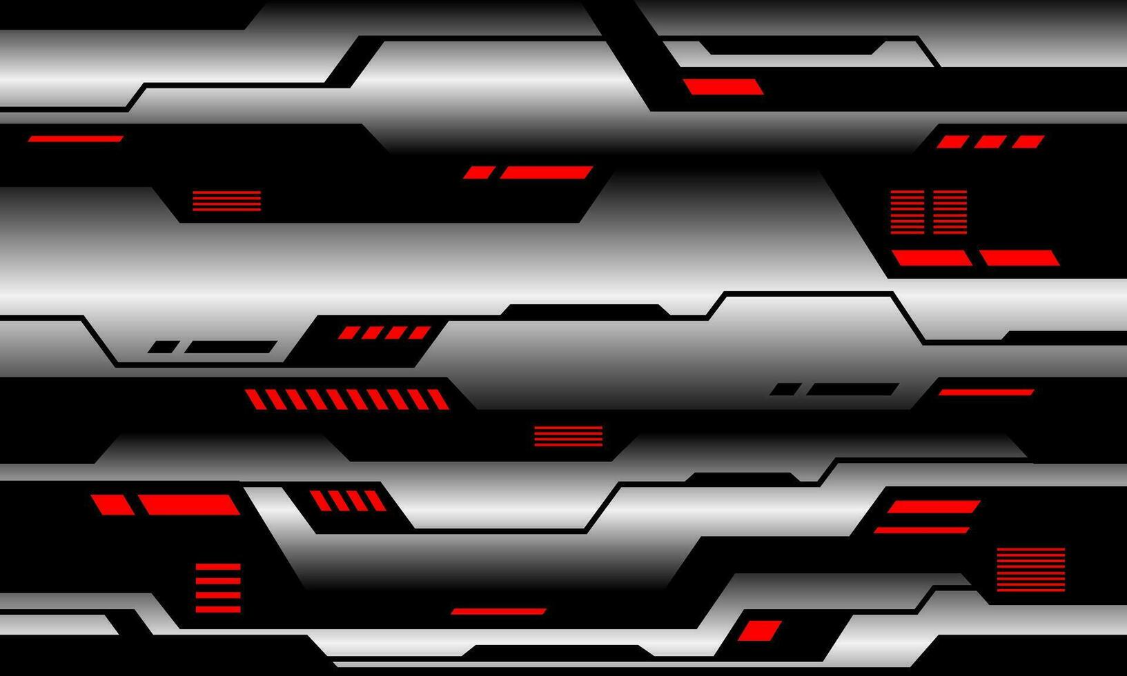 abstract zilver zwart cyber lijn meetkundig rood licht macht ontwerp modern futuristische technologie achtergrond vector