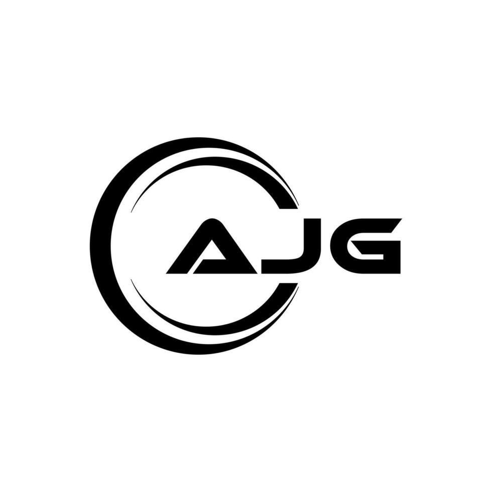 ajg brief logo ontwerp, inspiratie voor een uniek identiteit. modern elegantie en creatief ontwerp. watermerk uw succes met de opvallend deze logo. vector