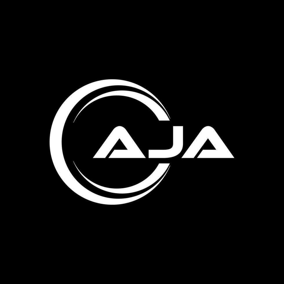 aja brief logo ontwerp, inspiratie voor een uniek identiteit. modern elegantie en creatief ontwerp. watermerk uw succes met de opvallend deze logo. vector