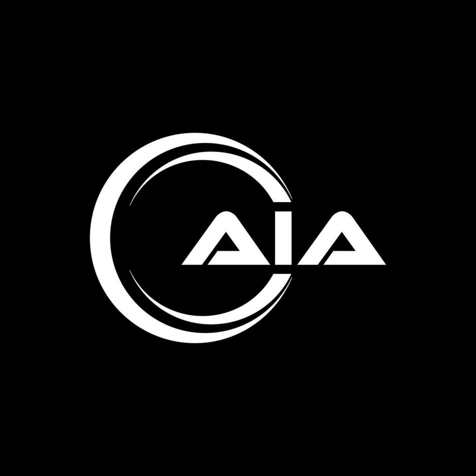 aia brief logo ontwerp, inspiratie voor een uniek identiteit. modern elegantie en creatief ontwerp. watermerk uw succes met de opvallend deze logo. vector