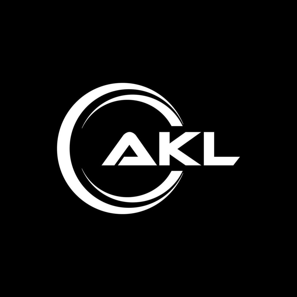 akl brief logo ontwerp, inspiratie voor een uniek identiteit. modern elegantie en creatief ontwerp. watermerk uw succes met de opvallend deze logo. vector