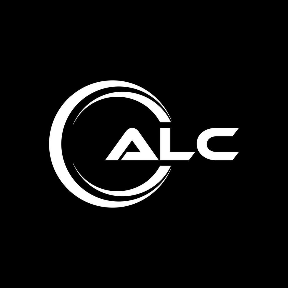 alc brief logo ontwerp, inspiratie voor een uniek identiteit. modern elegantie en creatief ontwerp. watermerk uw succes met de opvallend deze logo. vector