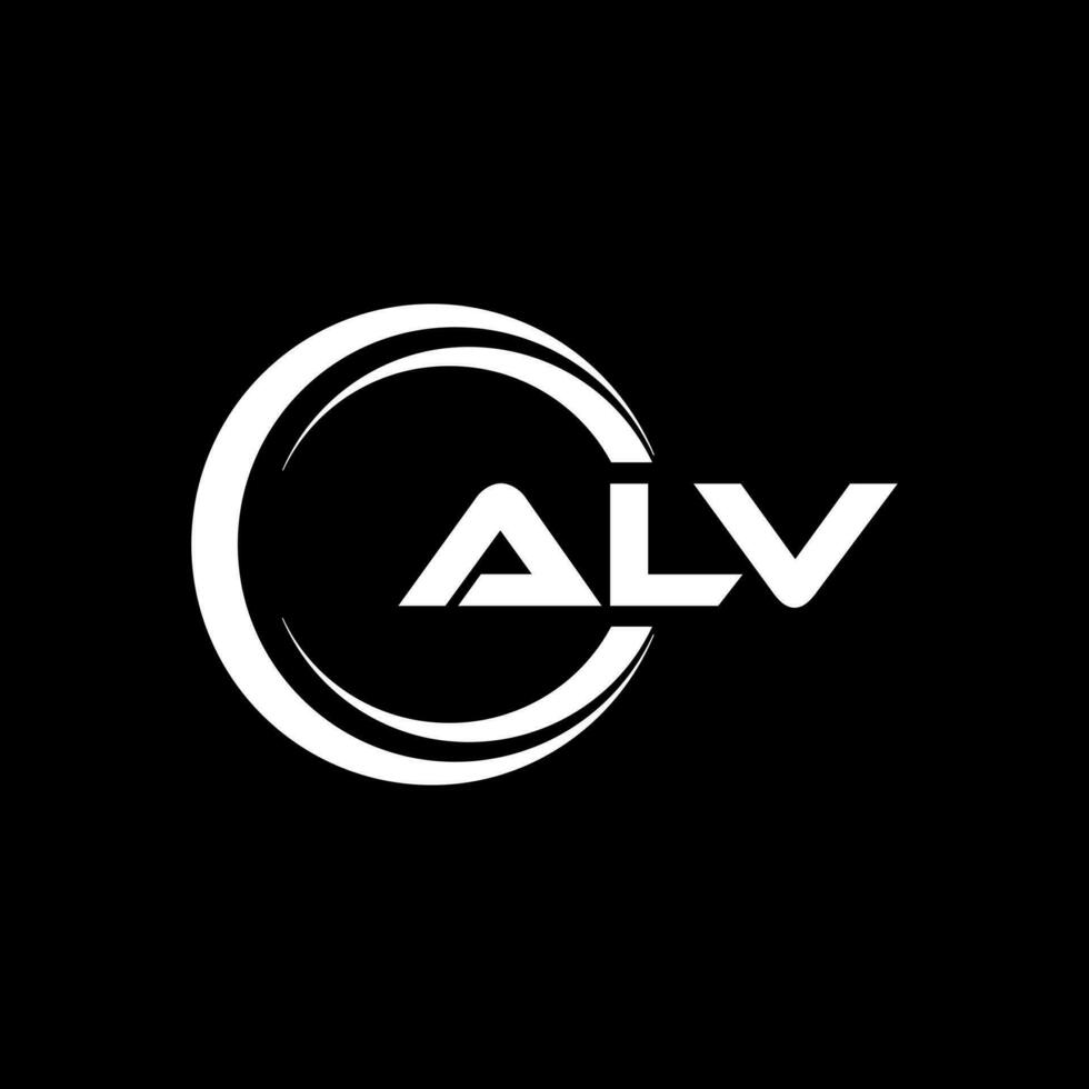 alv brief logo ontwerp, inspiratie voor een uniek identiteit. modern elegantie en creatief ontwerp. watermerk uw succes met de opvallend deze logo. vector