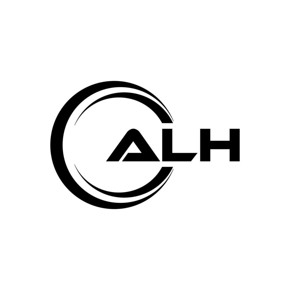 alh brief logo ontwerp, inspiratie voor een uniek identiteit. modern elegantie en creatief ontwerp. watermerk uw succes met de opvallend deze logo. vector