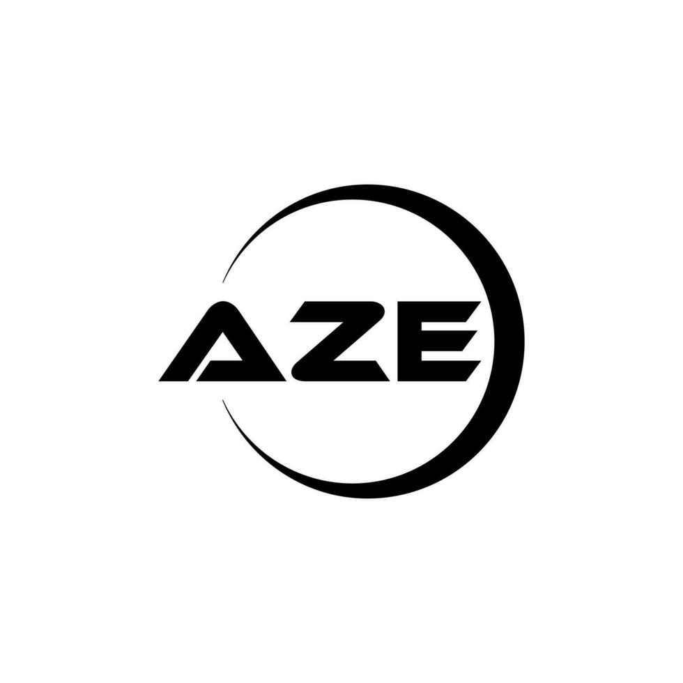 aze brief logo ontwerp, inspiratie voor een uniek identiteit. modern elegantie en creatief ontwerp. watermerk uw succes met de opvallend deze logo. vector