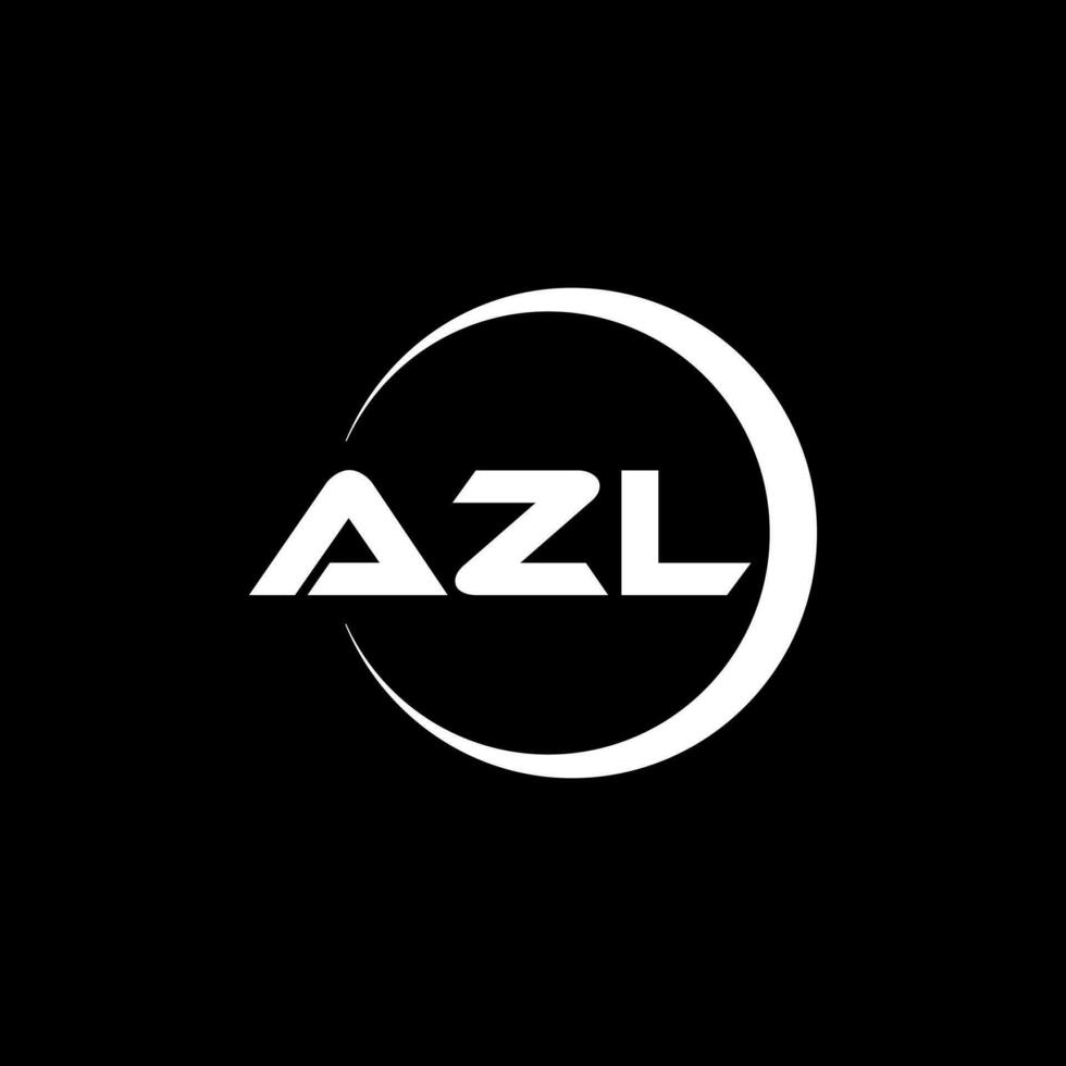 azl brief logo ontwerp, inspiratie voor een uniek identiteit. modern elegantie en creatief ontwerp. watermerk uw succes met de opvallend deze logo. vector