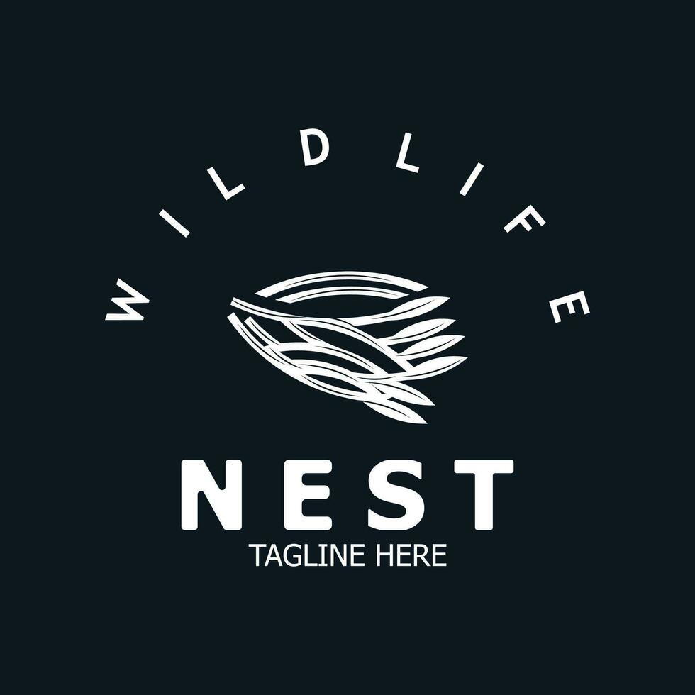 vogel nest logo Afdeling natuurlijk wortel boom voorjaar sjabloon vector