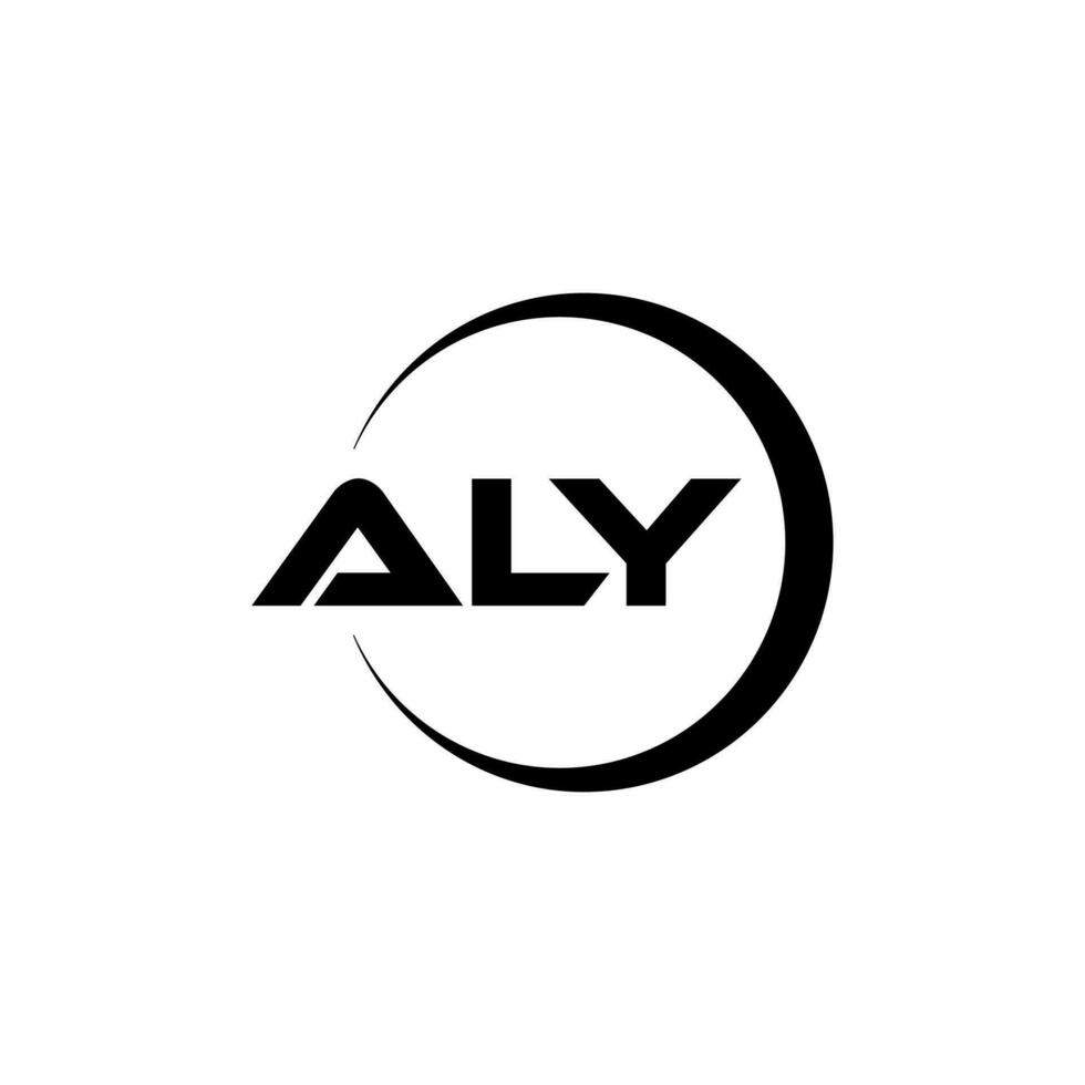 aly brief logo ontwerp, inspiratie voor een uniek identiteit. modern elegantie en creatief ontwerp. watermerk uw succes met de opvallend deze logo. vector