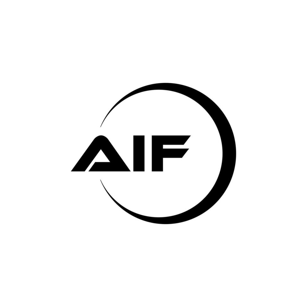 aif brief logo ontwerp, inspiratie voor een uniek identiteit. modern elegantie en creatief ontwerp. watermerk uw succes met de opvallend deze logo. vector