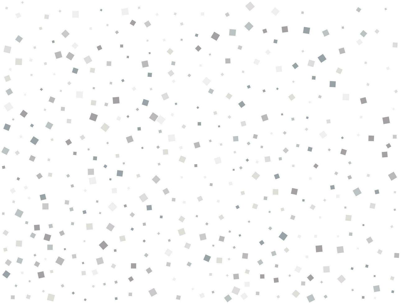 patroon met zilver vierkanten. Kerstmis zilver plein confetti. feestelijk decor. vector illustratie.