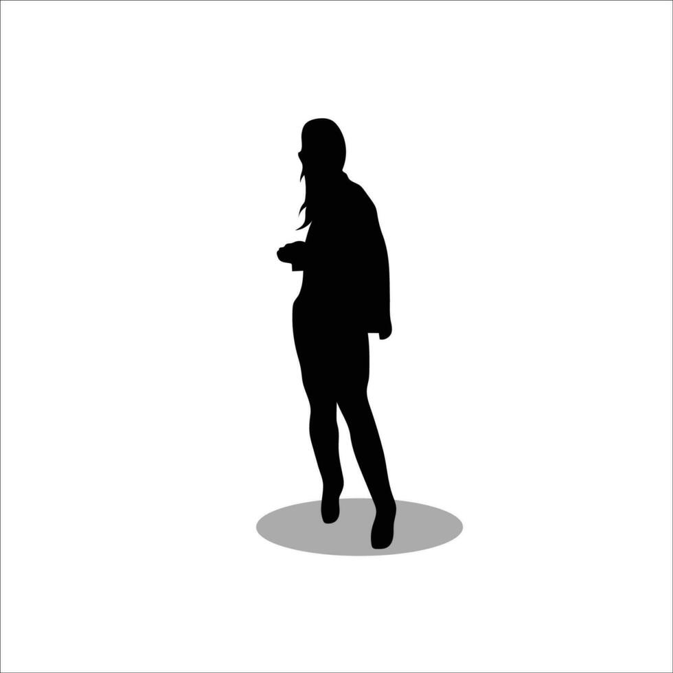 vrouw silhouet vector