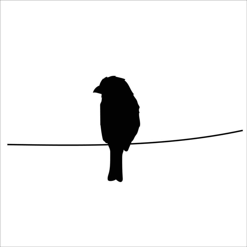 vogel silhouet voorraad vector illustratie