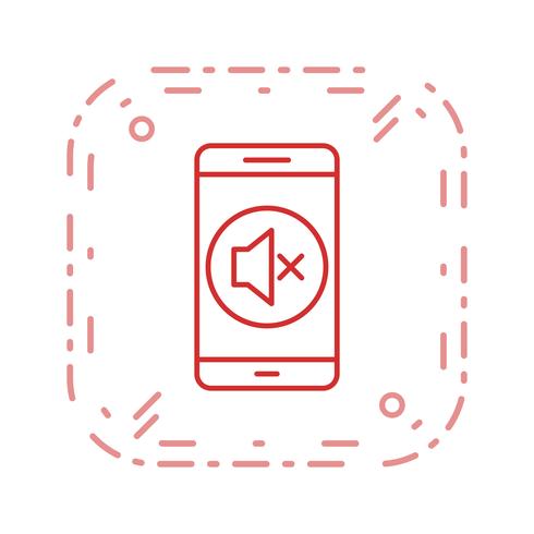 Stille mobiele applicatie Vector Icon